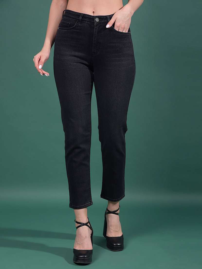 women solid mid rise slim fit jean - 21916030 -  Zoom Image - 0