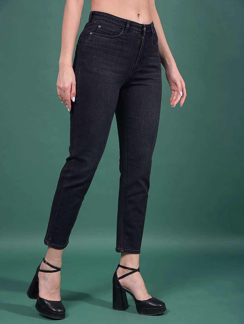 women solid mid rise slim fit jean - 21916030 -  Standard Image - 1