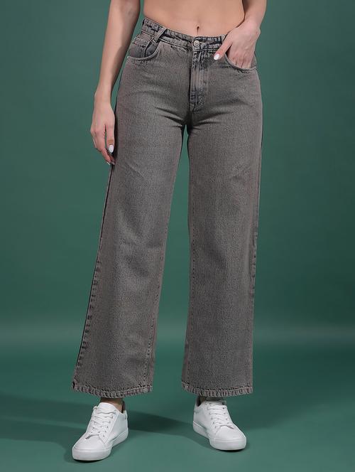 women solid mid rise straight fit jean - 21916033 - Standard Image - 0