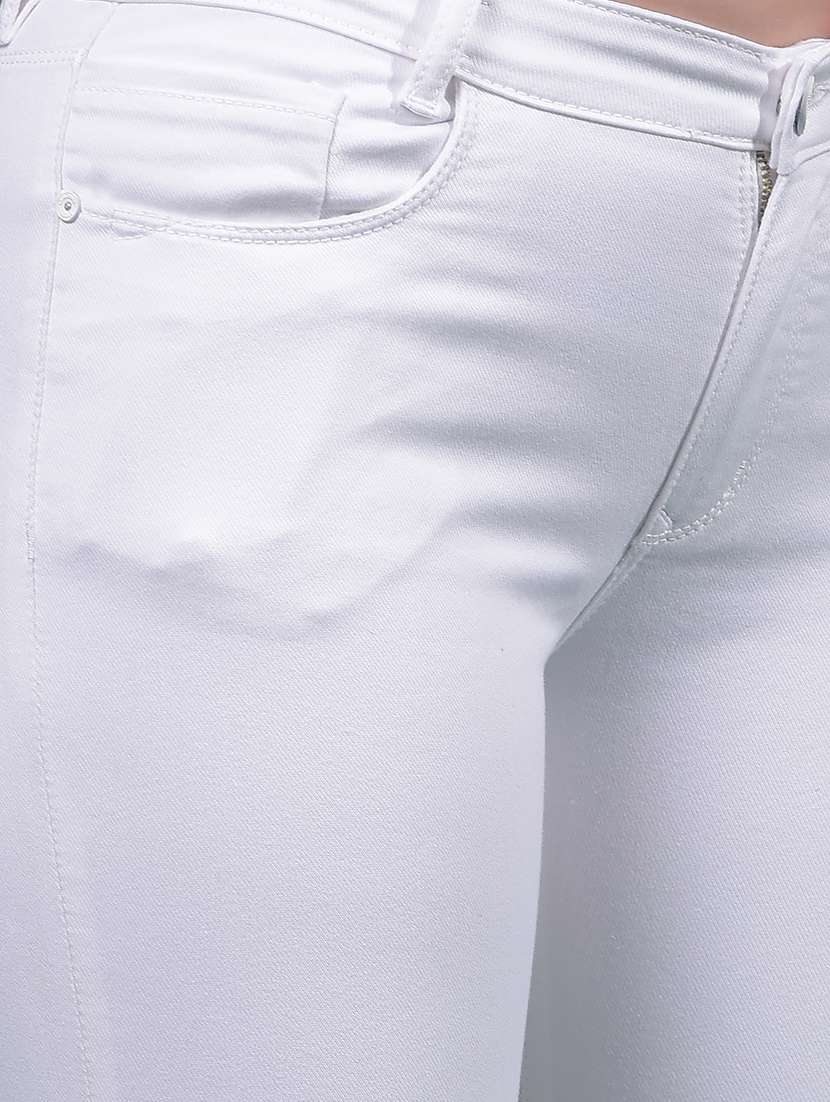 women solid mid rise bootcut jean - 21916037 -  Standard Image - 4