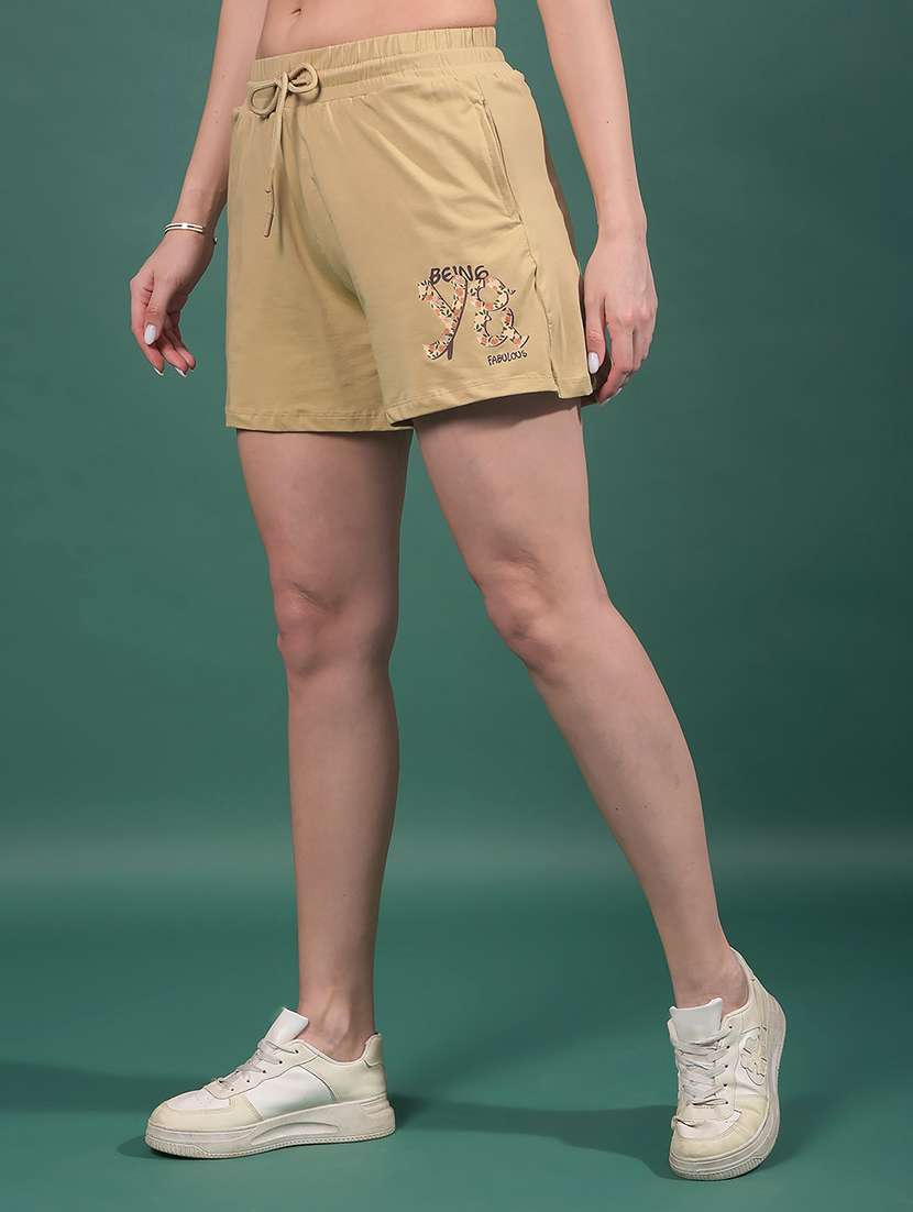 women printed mid rise regular fit short - 21916060 -  Standard Image - 1
