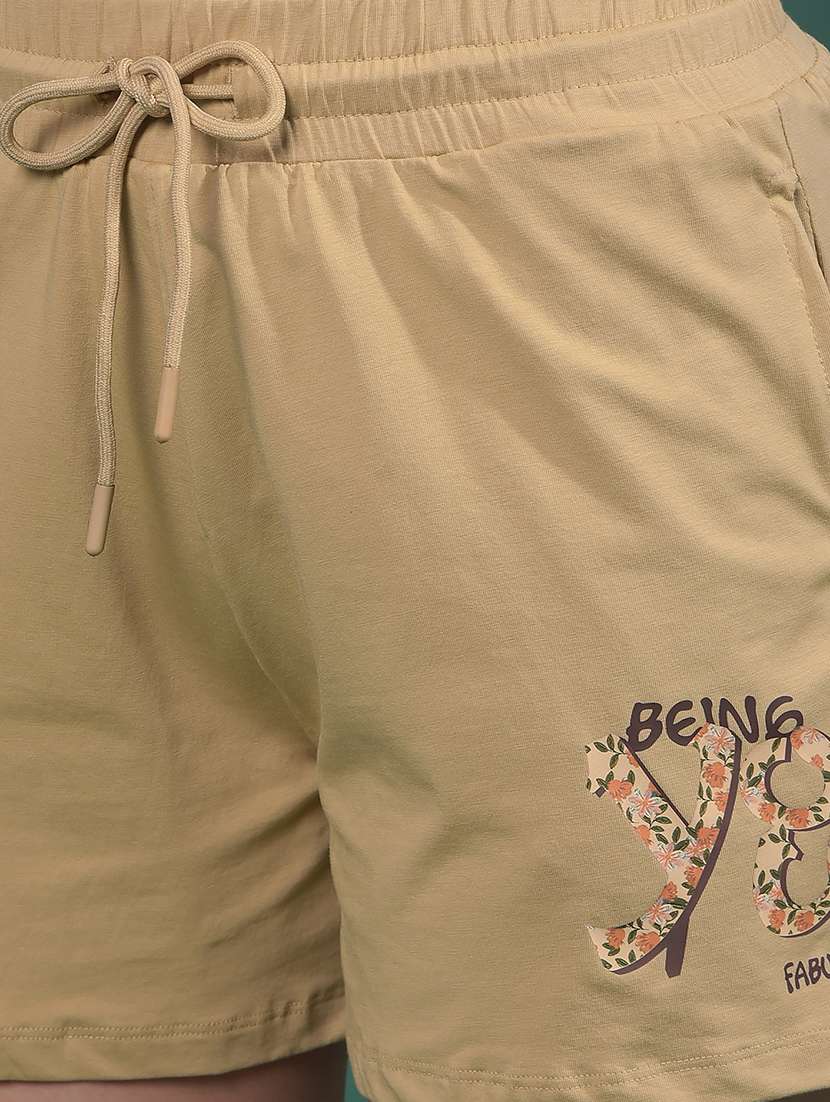 women printed mid rise regular fit short - 21916060 -  Standard Image - 4