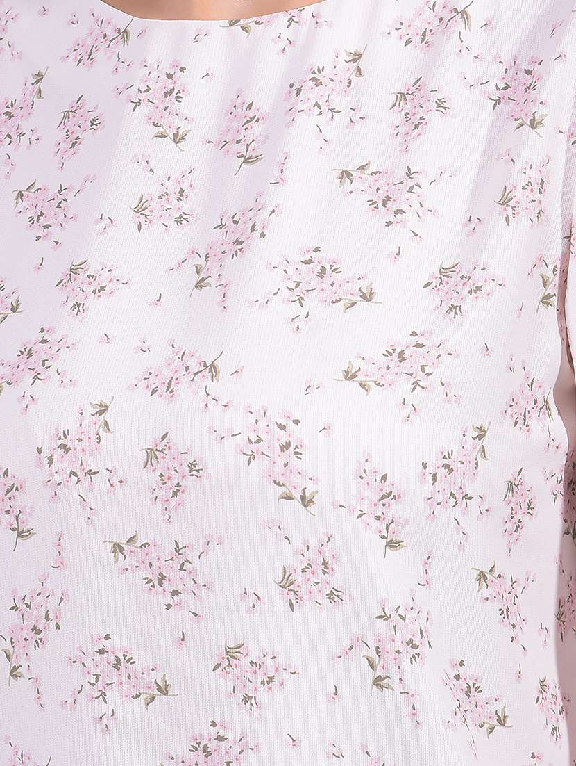 women floral printed flared sleeves regular top - 21916070 -  Standard Image - 4