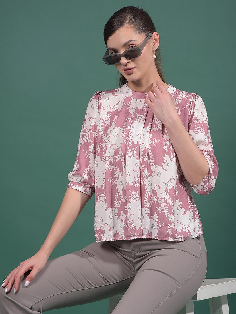 women floral printed round neck regular top - 21916077 - Zoom Image - 0