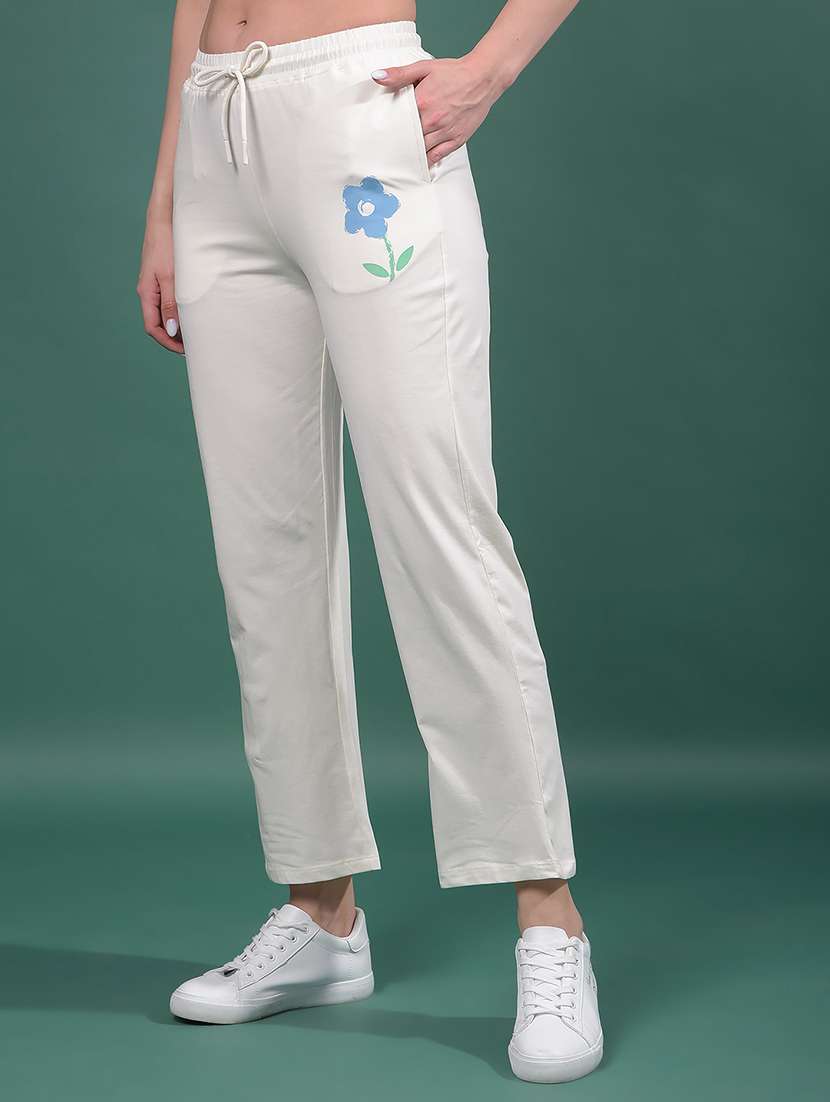 women solid mid rise track pant - 21916094 -  Standard Image - 1