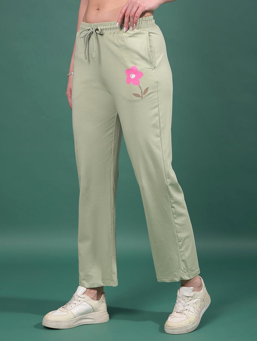women solid mid rise track pant - 21916095 -  Standard Image - 1