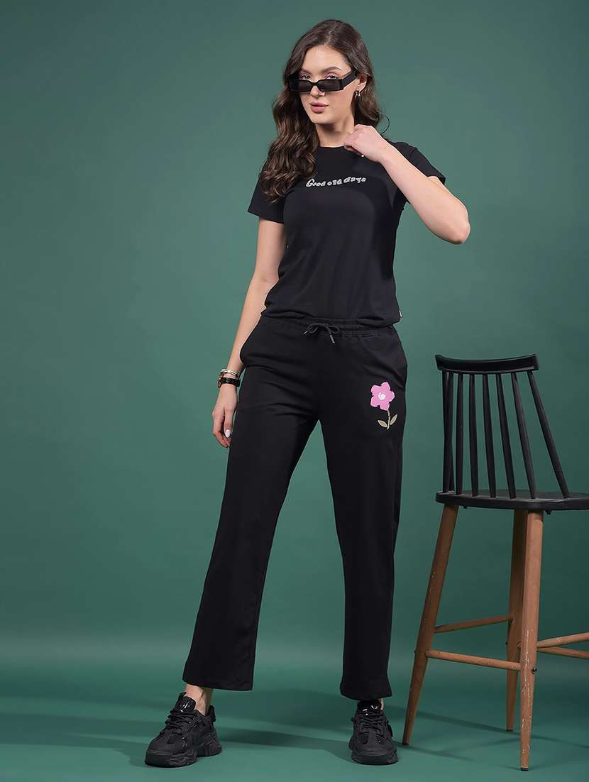 women solid mid rise track pant - 21916098 -  Standard Image - 6