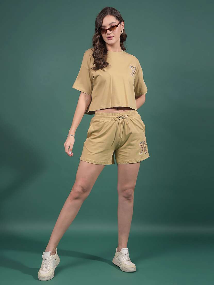 Women Printed Short Sleeves Regular Fit Crop T-shirt - 21916104 -  Standard Image - 6
