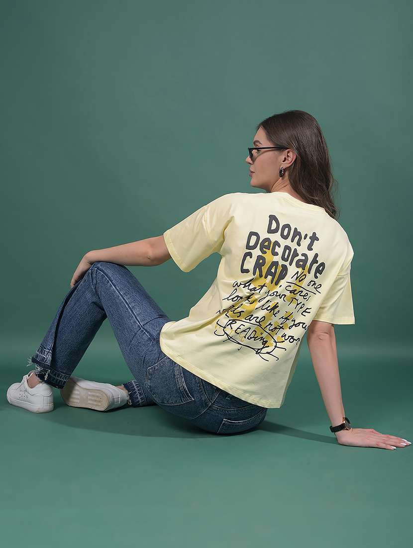 women printed short sleeves oversized t-shirt - 21916109 -  Standard Image - 6