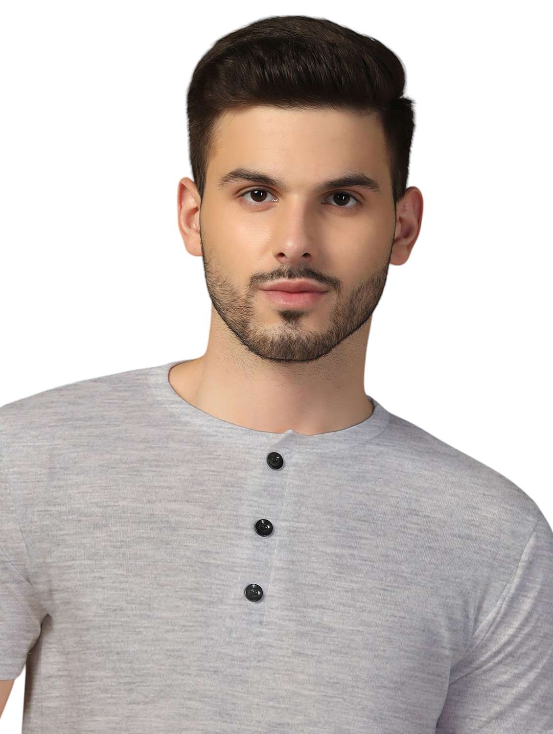 men solid short sleeves regular fit t-shirt - 21916311 -  Standard Image - 4