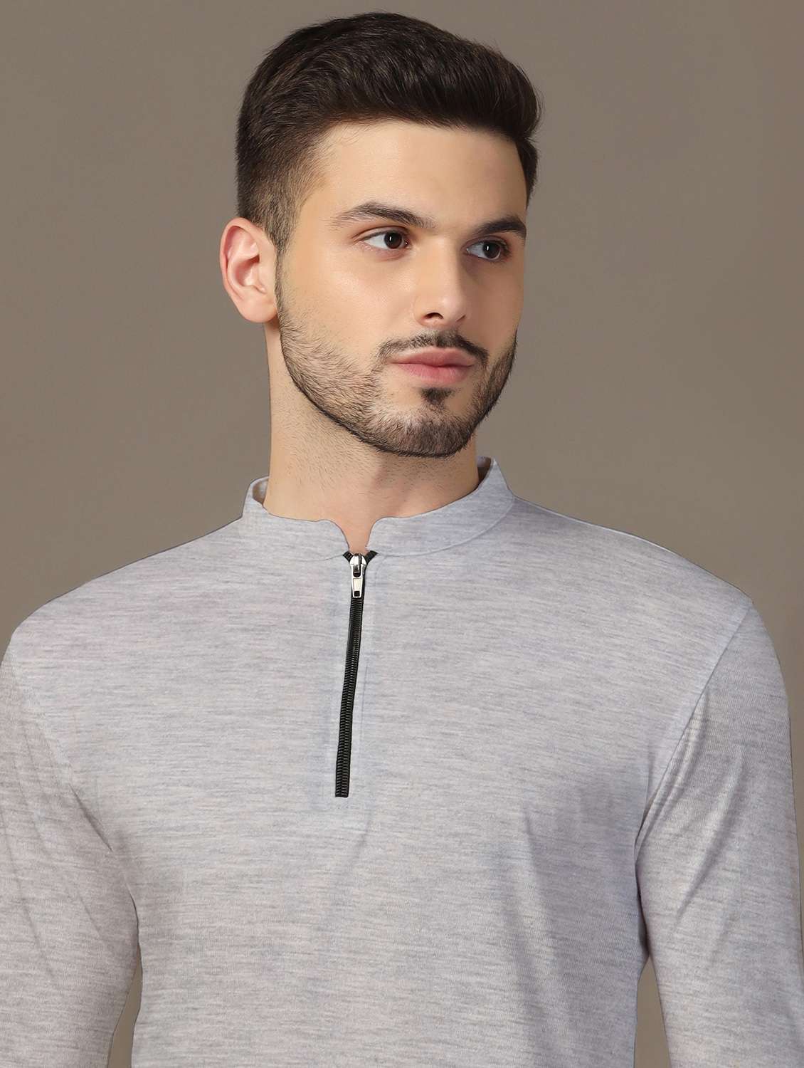 men solid long sleeve regular fit t-shirt - 21916327 -  Standard Image - 4