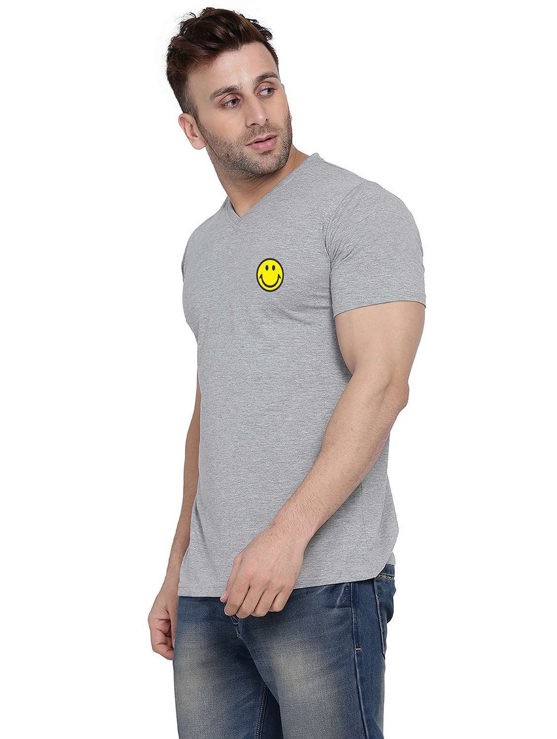 men soolid short sleeves slim fit t-shirt - 21916333 - Standard Image - 1