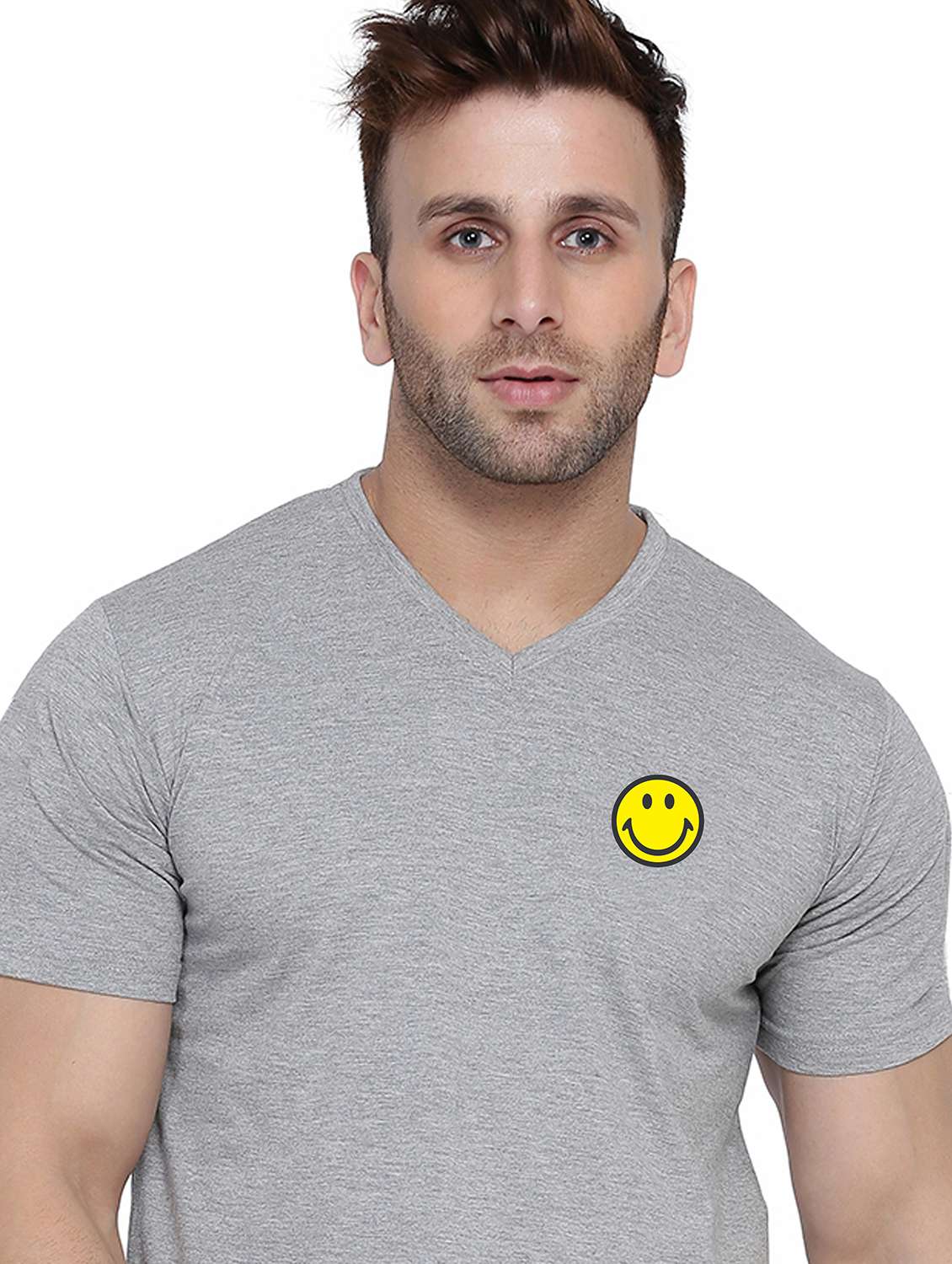 men soolid short sleeves slim fit t-shirt - 21916333 - Standard Image - 4
