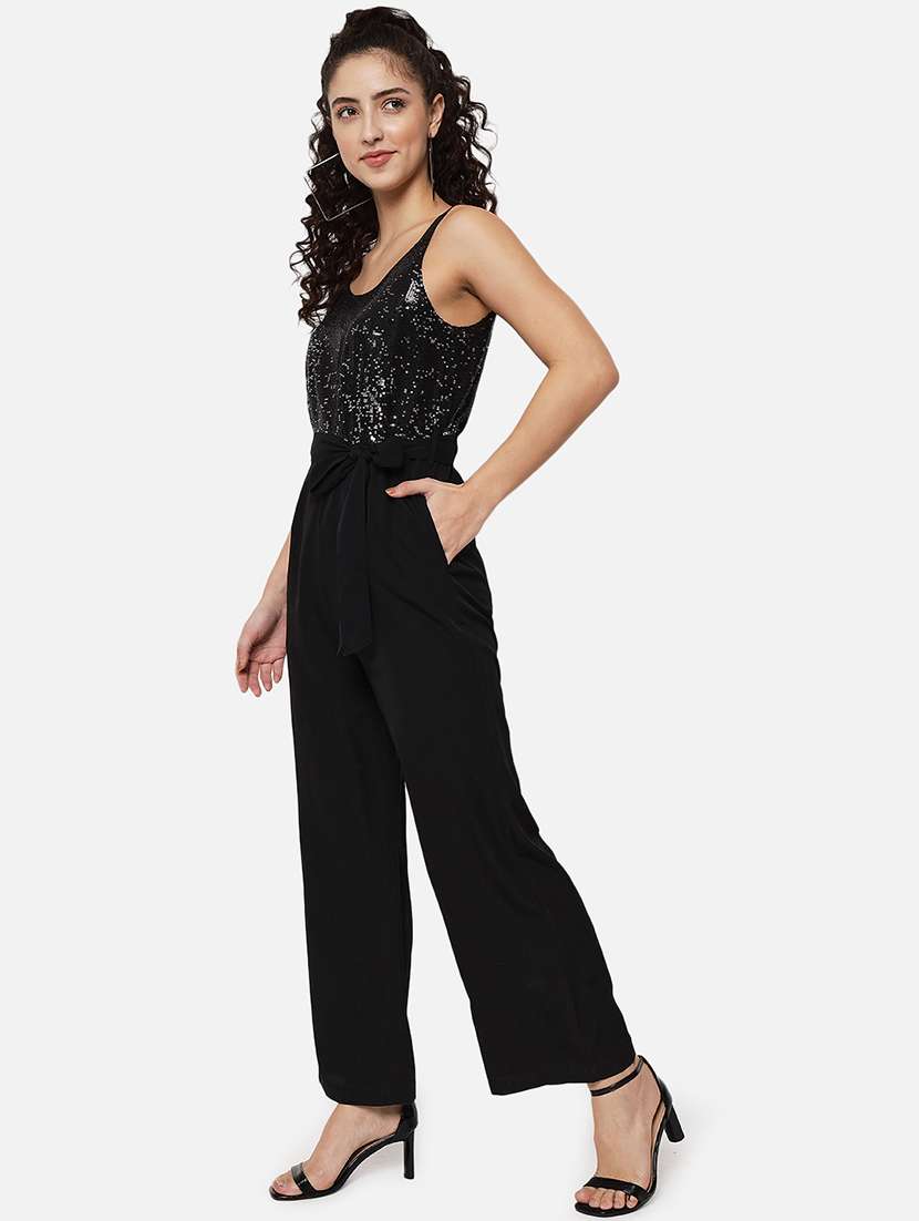 women sequined shoulder strap jumpsuit - 21916433 -  Standard Image - 1