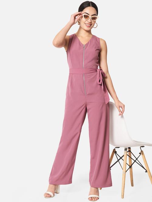 women solid sleeveless full length jumpsuit - 21916448 -  Standard Image - 0