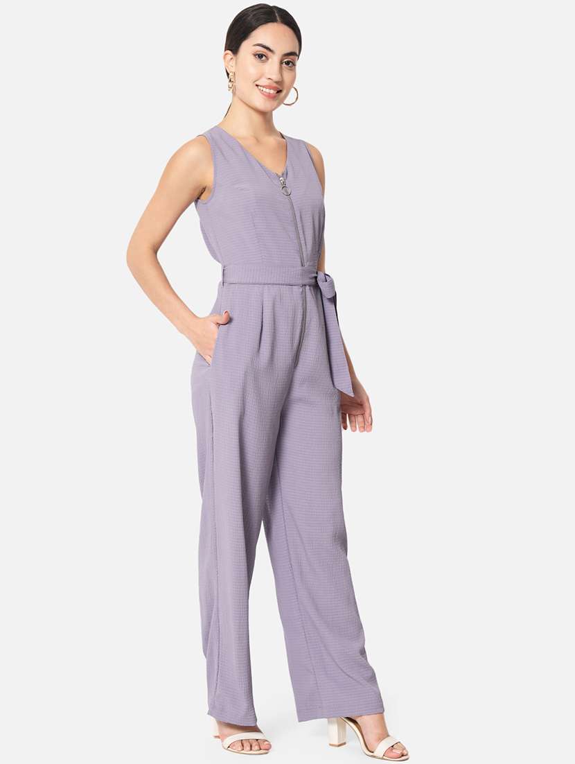 women solid sleeveless full length jumpsuit - 21916449 -  Standard Image - 1