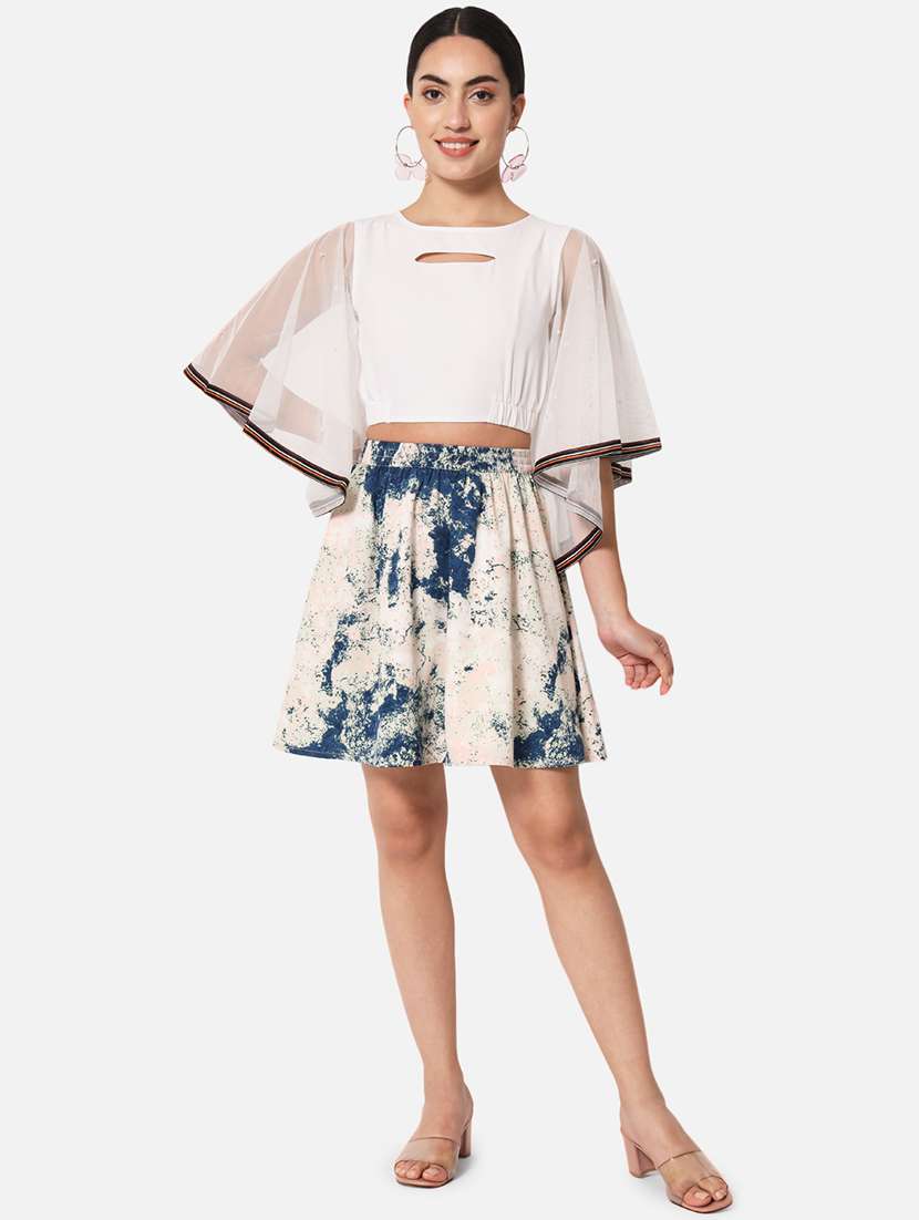 women tie and dye flared skirt - 21916453 -  Standard Image - 4