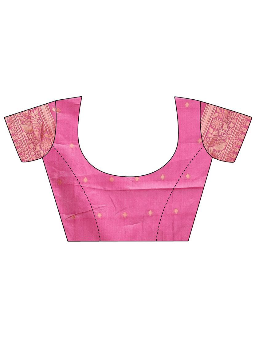 women self design bordered saree with blouse - 21916534 - Standard Image - 4