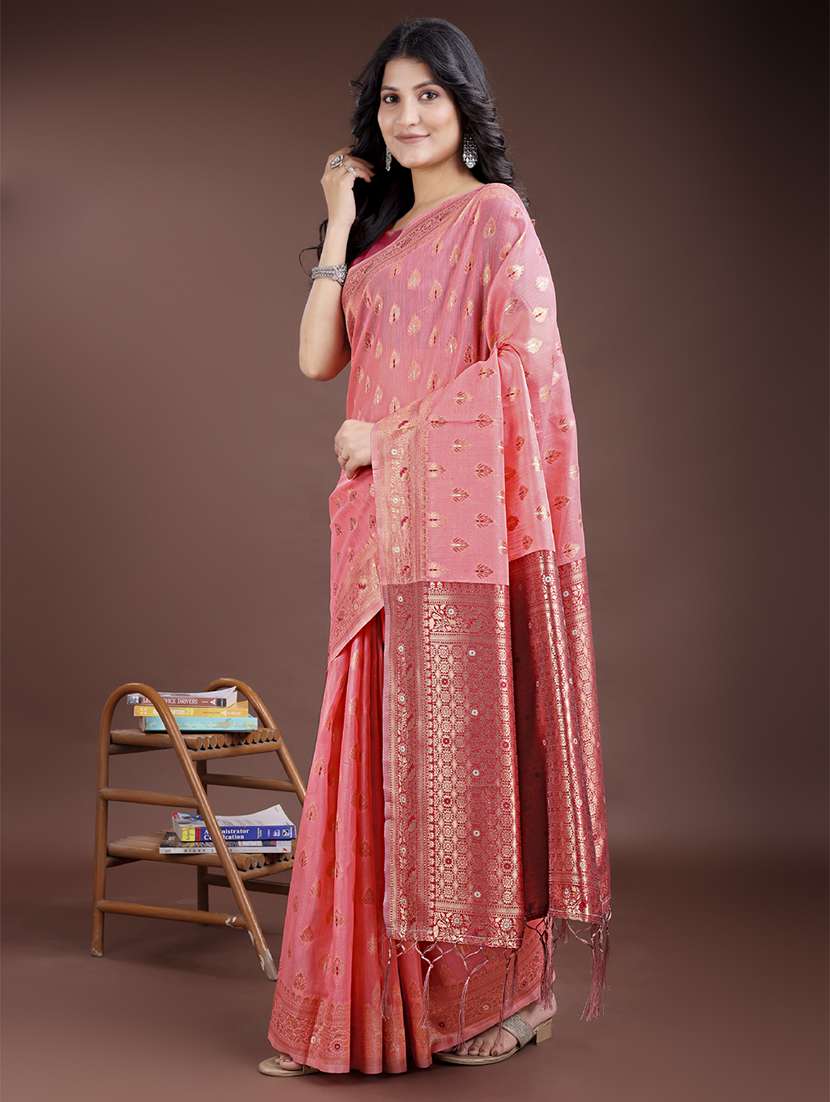 women self design bordered saree with blouse - 21916536 -  Standard Image - 1