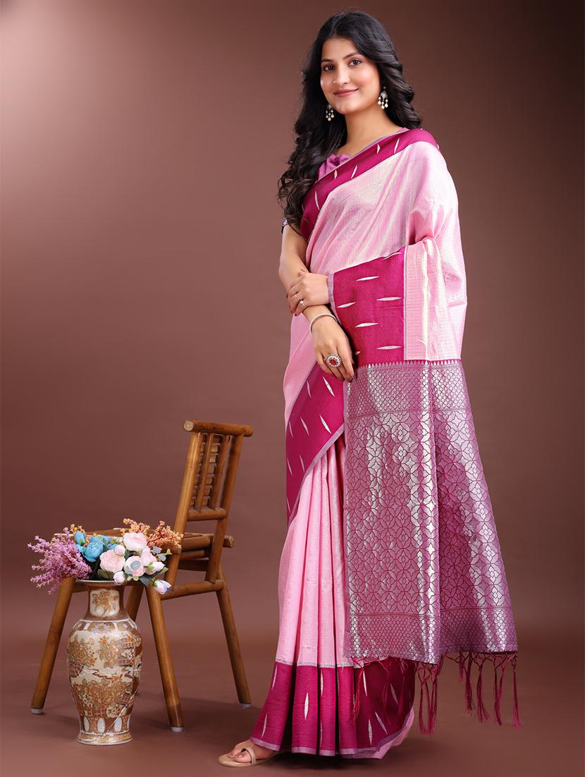 women self design bordered saree with blouse - 21916563 -  Standard Image - 1