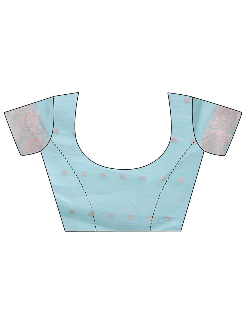 women self design chanderi saree with blouse - 21916579 -  Standard Image - 4