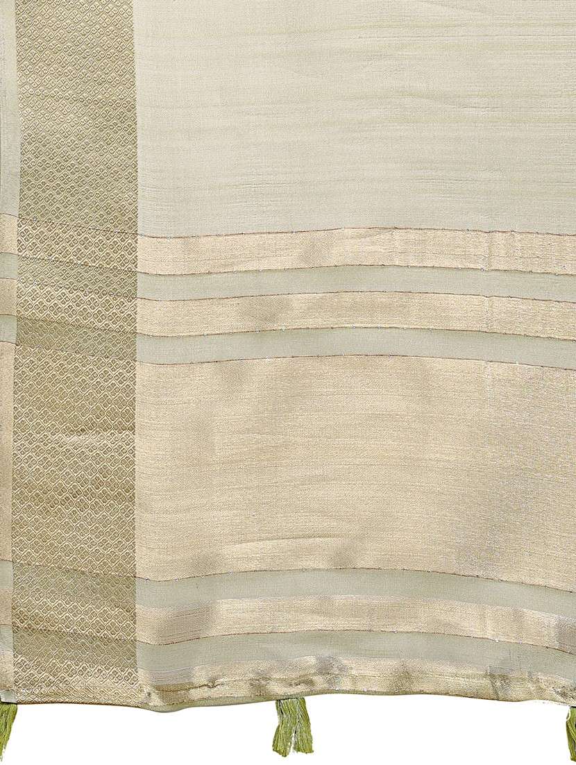 women solid with bordered saree with blouse - 21916595 -  Standard Image - 4