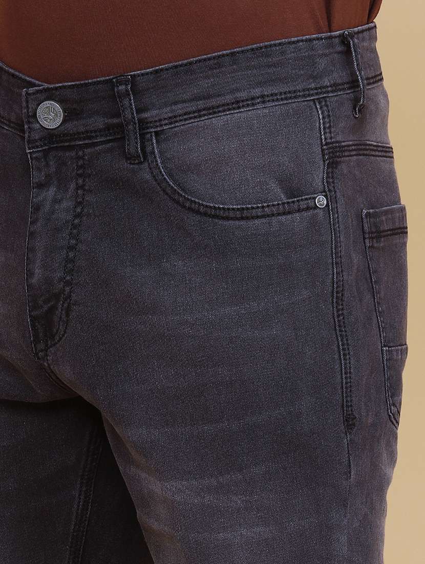 men washed mid rise slim fit jeans - 21916758 -  Standard Image - 1