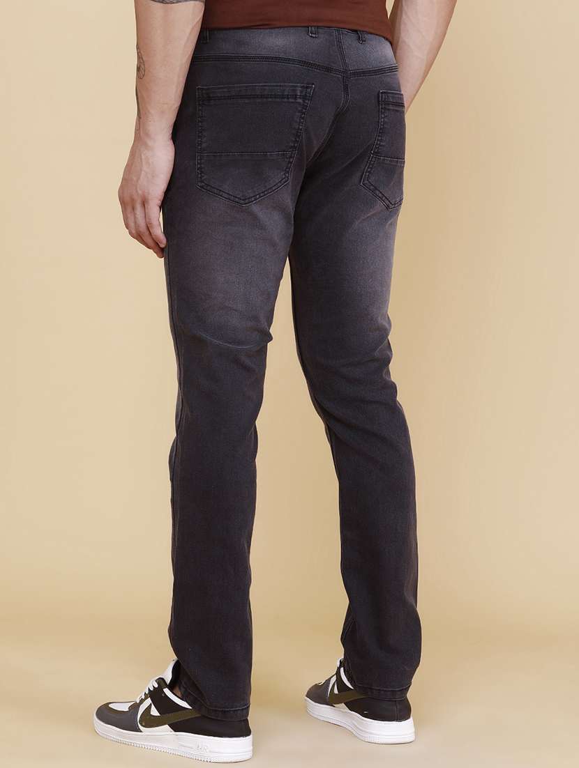 men washed mid rise slim fit jeans - 21916758 -  Standard Image - 4