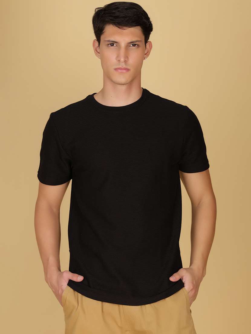 men solid short sleeve regular fit t-shirt - 21916916 -  Standard Image - 1