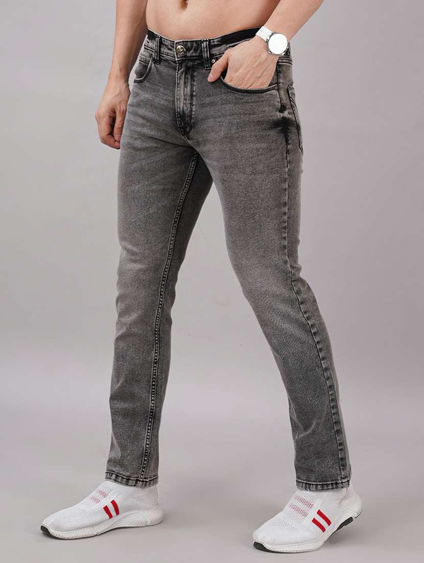 men solid mid rise slim fit jean - 21917058 -  Standard Image - 1