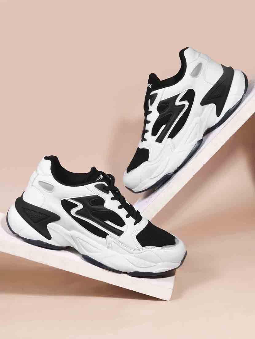 men solid lace up running shoes - 21917085 -  Zoom Image - 0