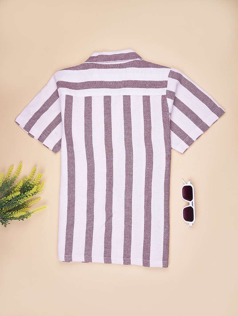 boys striped short sleeve regular fit t-shirt - 21917635 -  Standard Image - 1