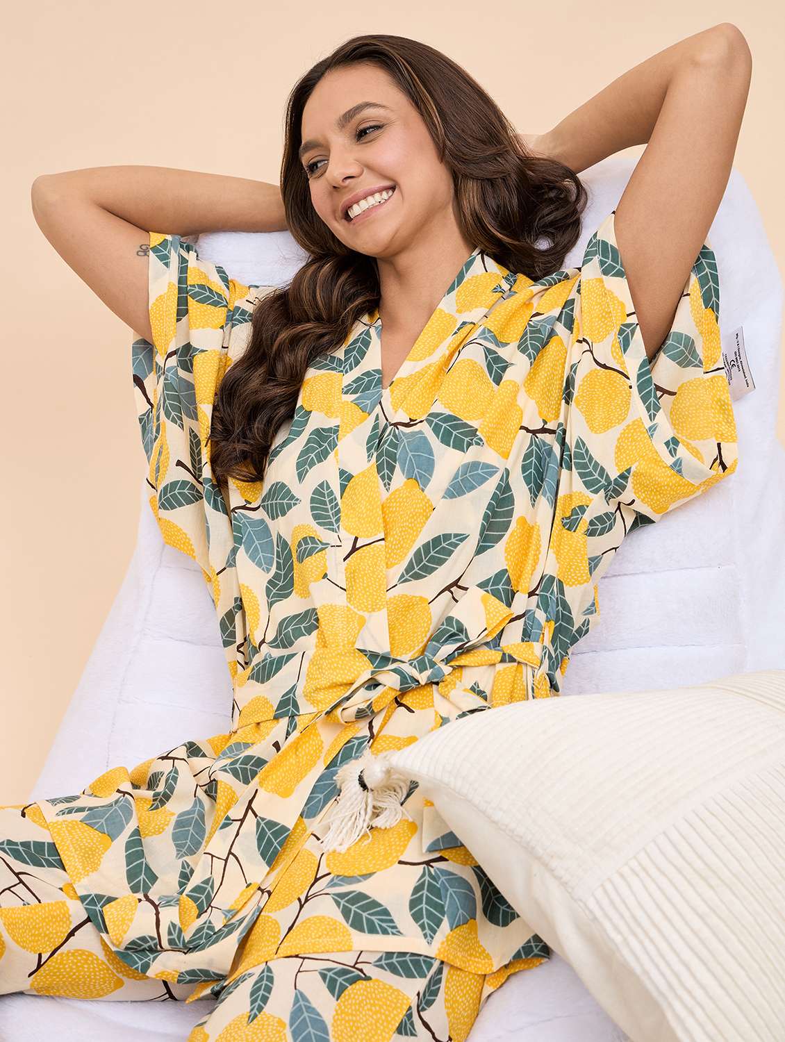 women printed nightwear pyjama set  - 21917774 -  Standard Image - 4