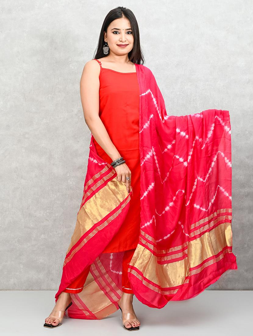 women pink printed dupatta - 21917835 - Standard Image - 4