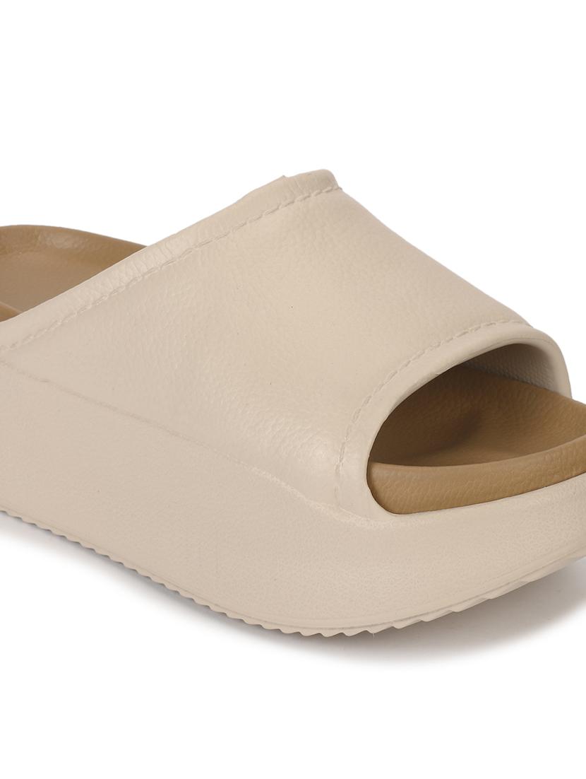 women solid slip on slider - 21917852 - Standard Image - 6