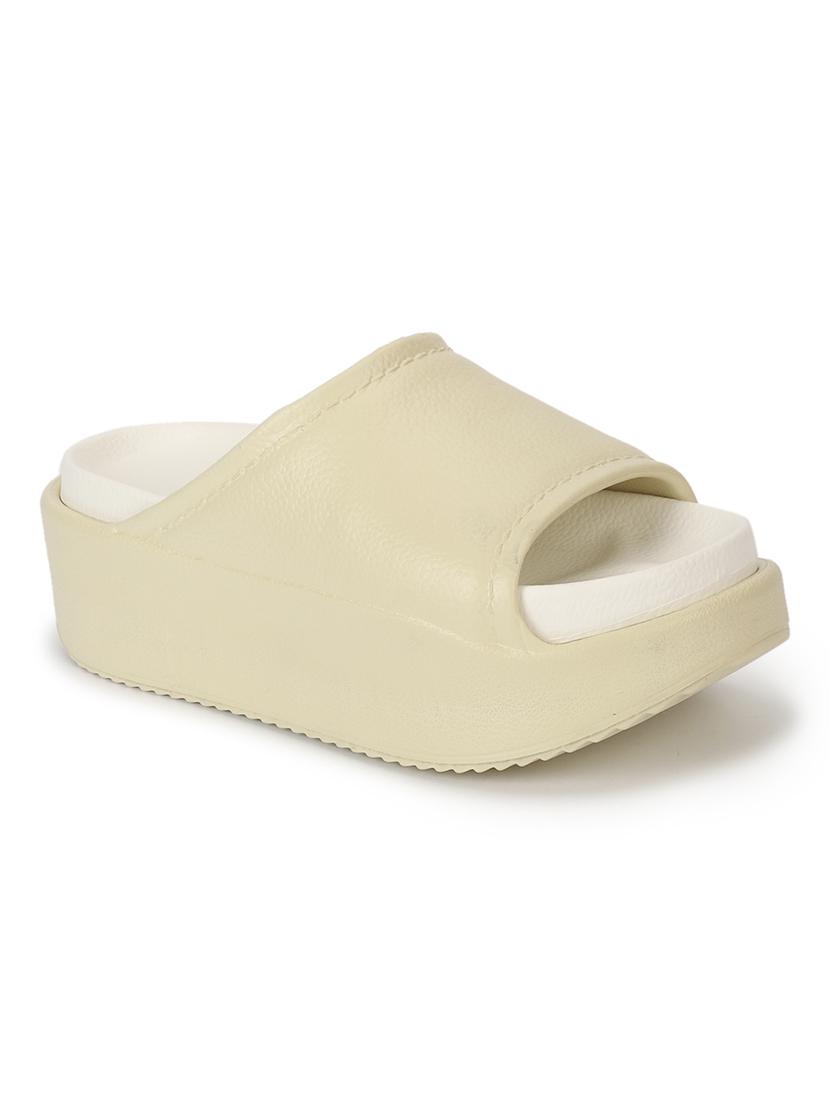 women solid slip on slider - 21917853 -  Standard Image - 1