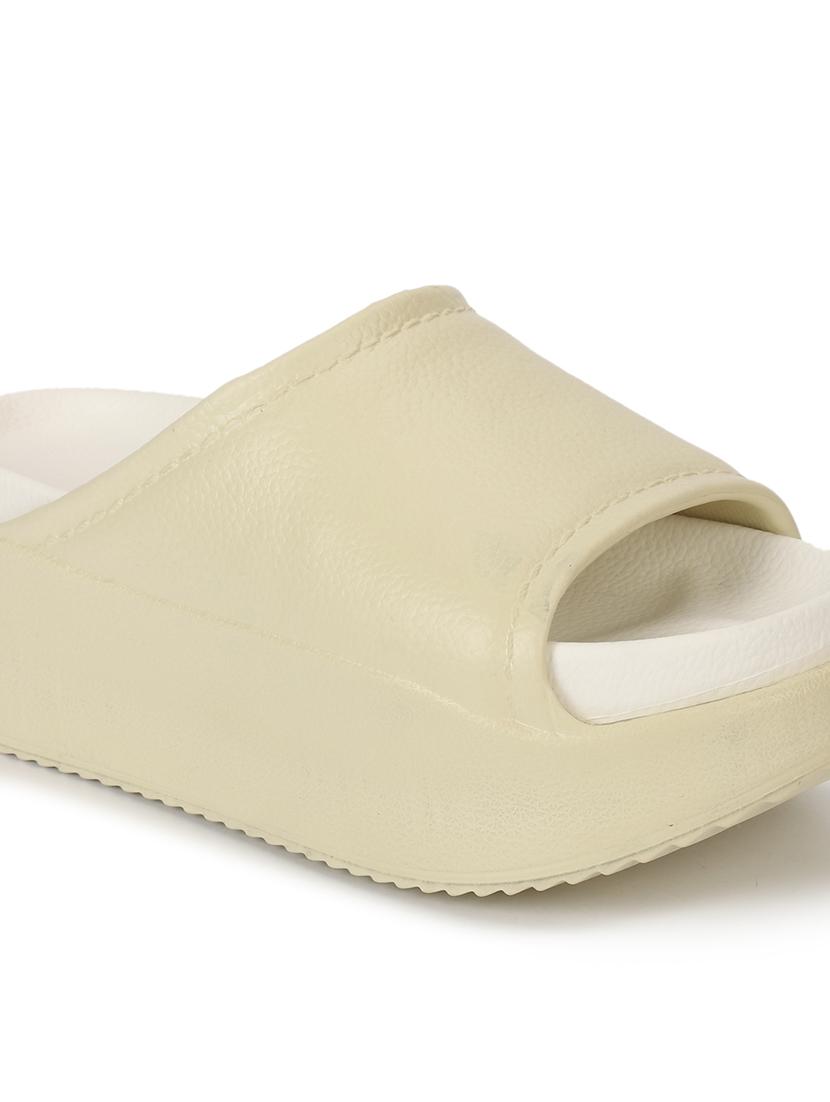 women solid slip on slider - 21917853 - Standard Image - 6