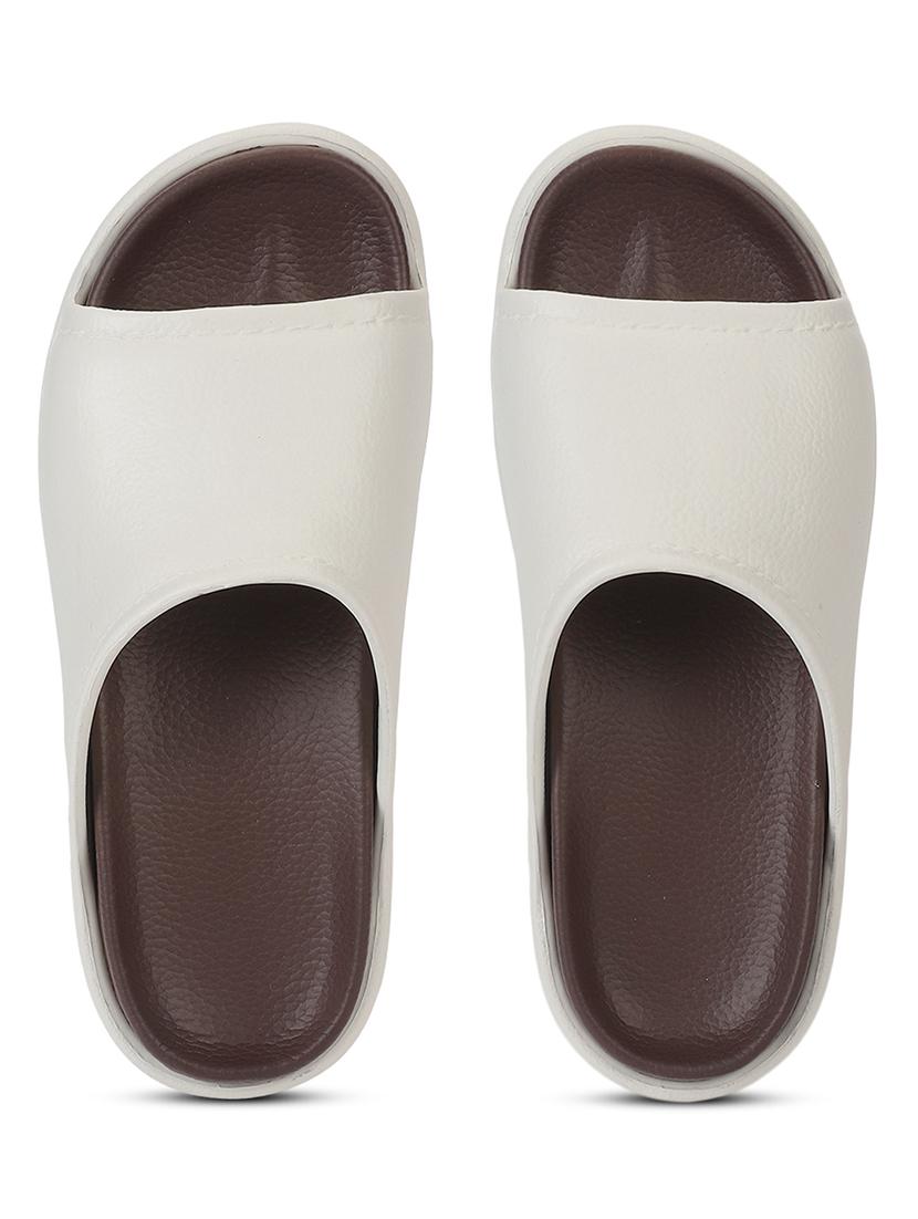 women solid slip on slider - 21917854 - Standard Image - 4