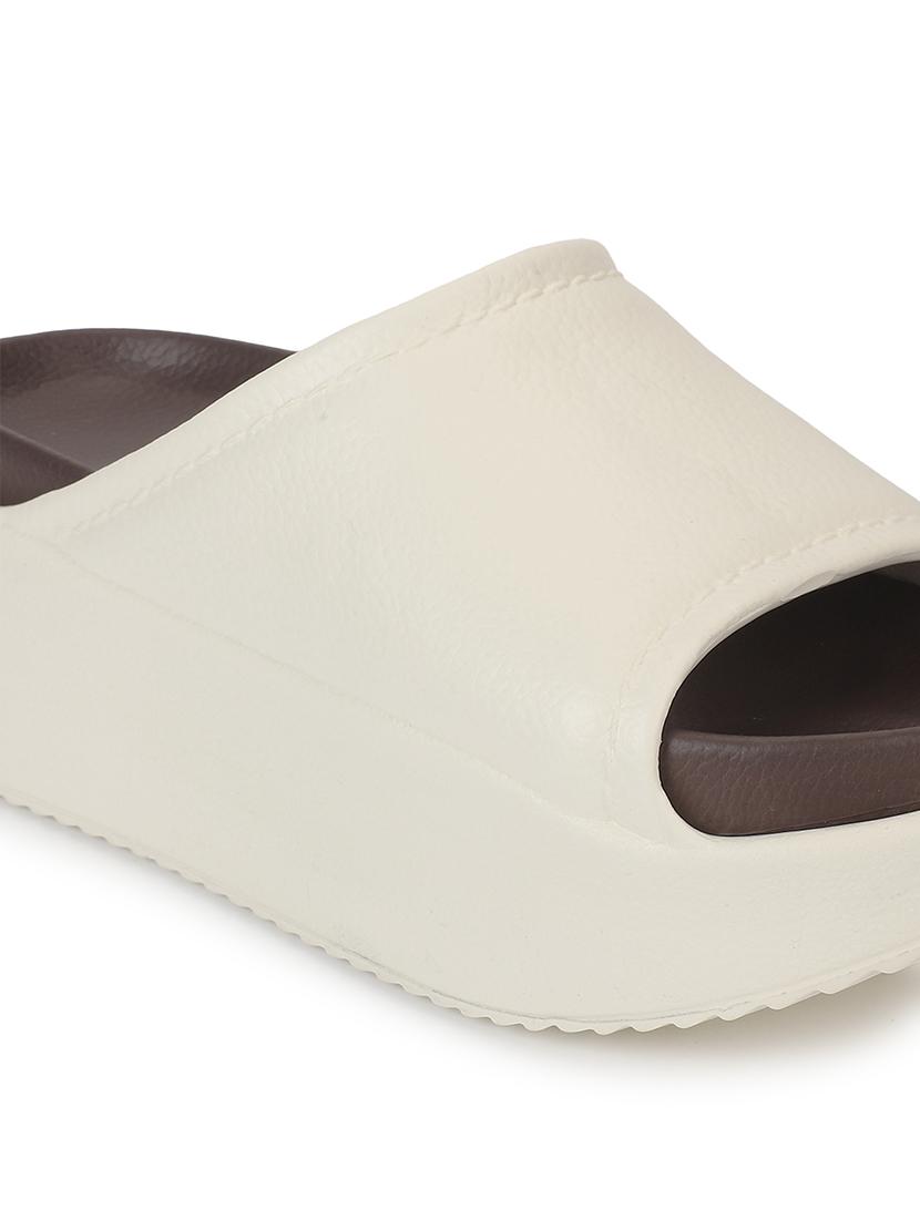 women solid slip on slider - 21917854 - Standard Image - 6