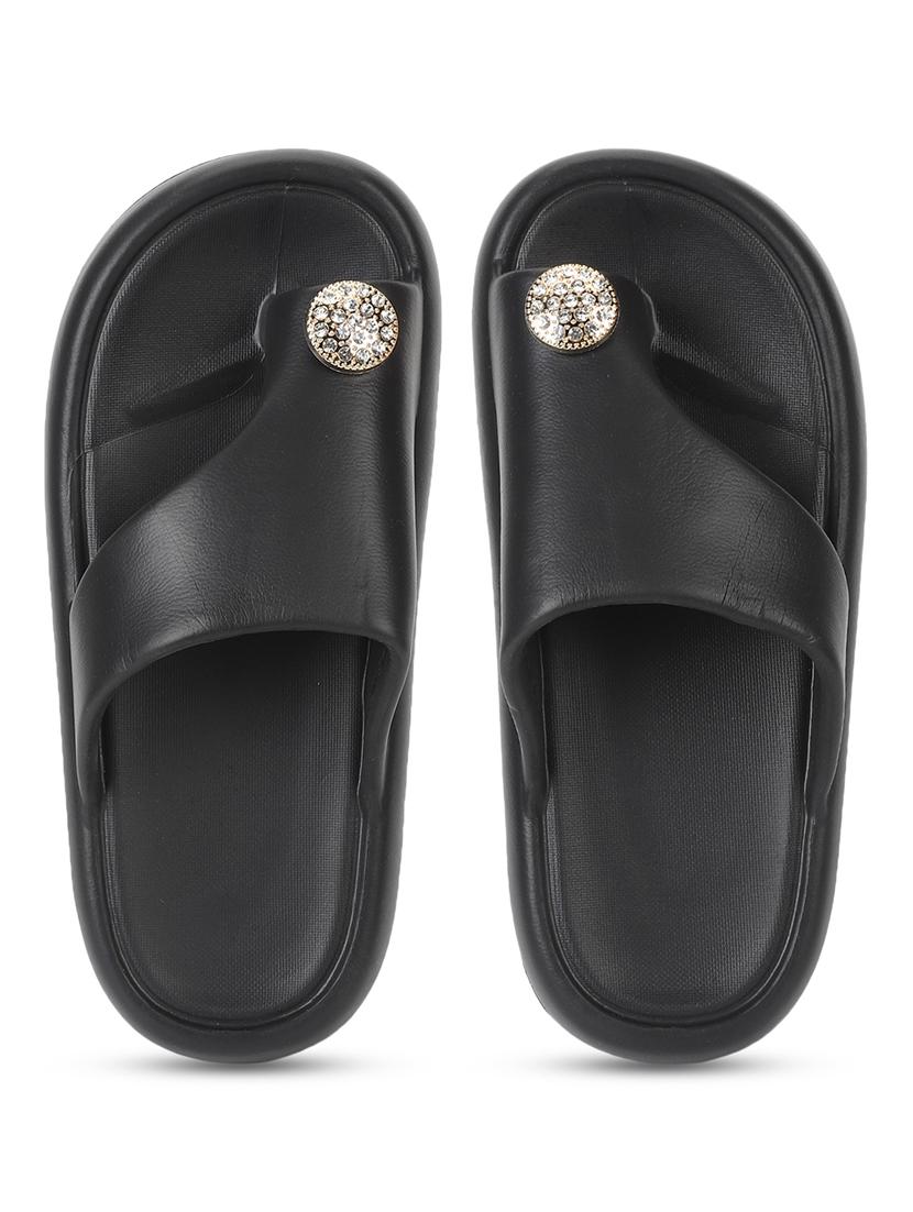 women solid one toe flip flop - 21917856 - Standard Image - 4