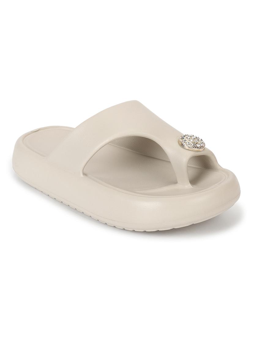 women solid one toe flip flop - 21917857 -  Standard Image - 1