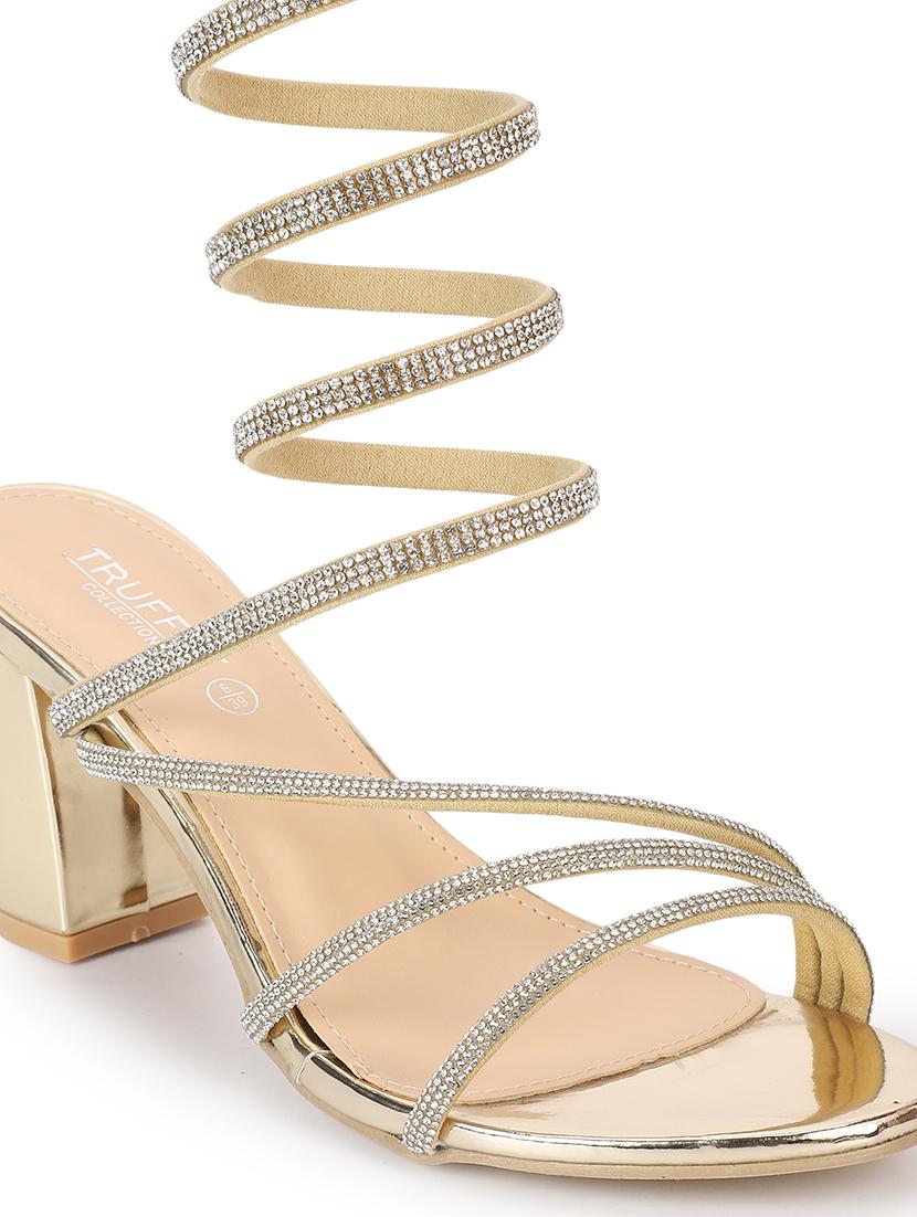 women gold gladiators sandal - 21917862 - Standard Image - 6