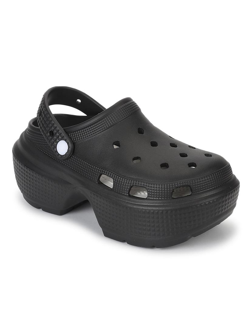 women solid slip on clogs - 21917864 -  Standard Image - 1