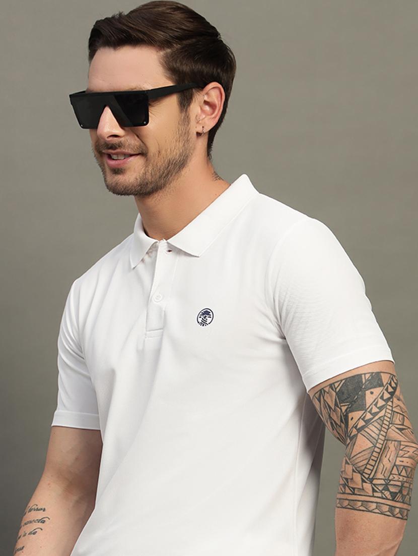 men solid short sleeve regular fit polo t-shirt - 21918368 -  Zoom Image - 0