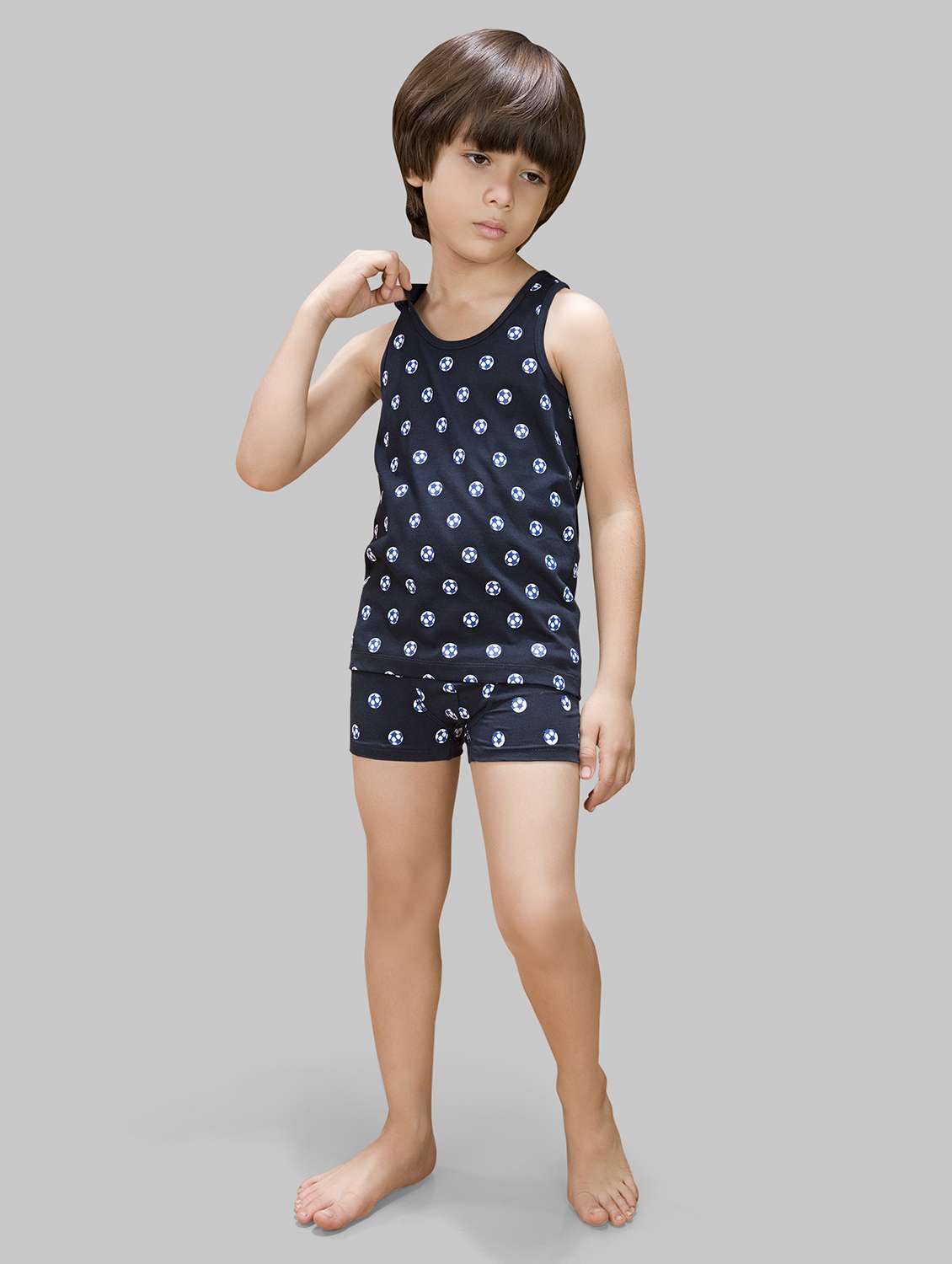 boys pack of 3 printed vest  - 21918406 -  Standard Image - 1