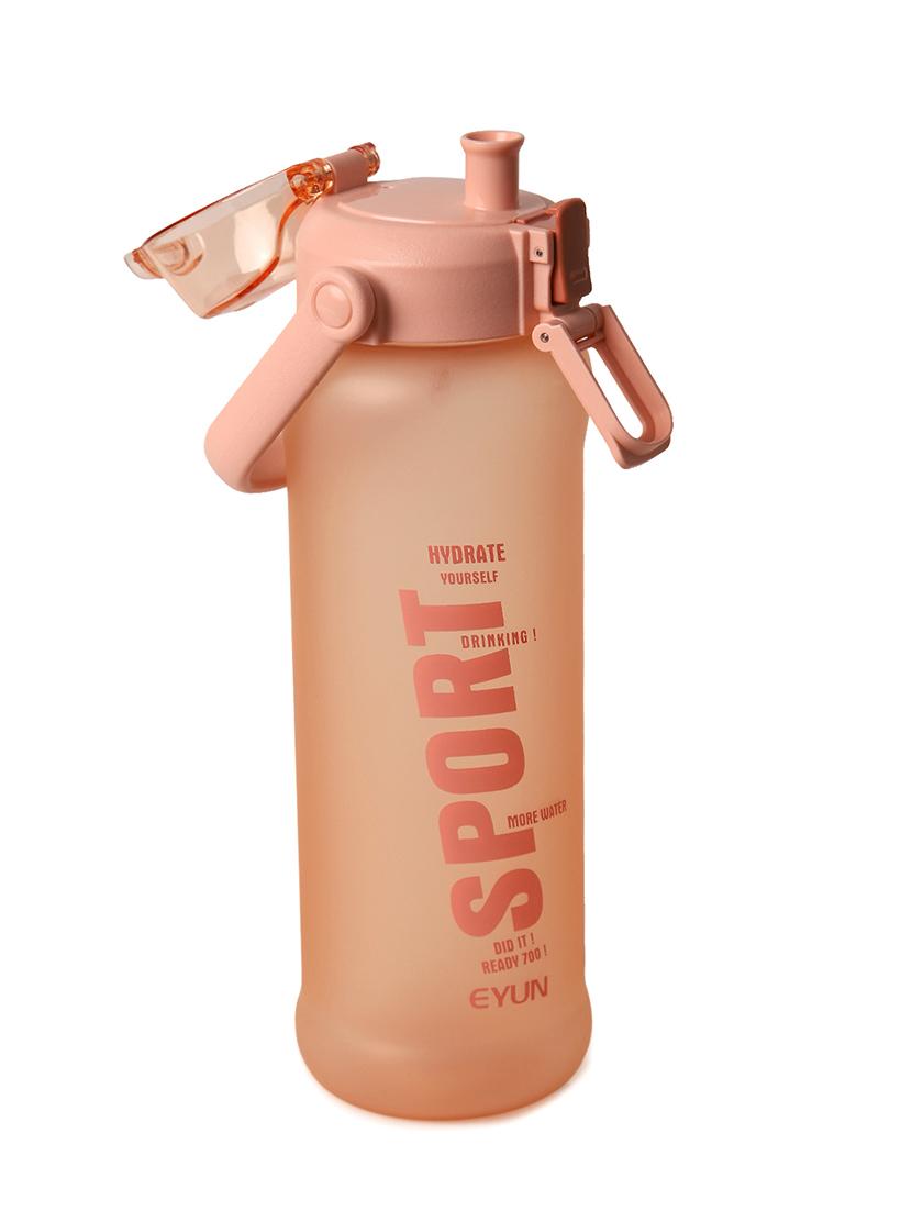 v-mart printed pink plastic sport water bottle - 21918468 - Standard Image - 1