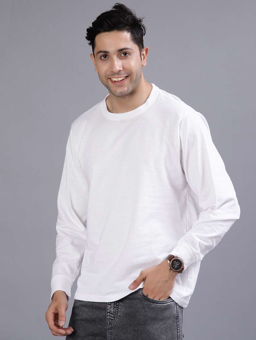 men solid long sleeve regular fit t-shirt - 21918502 -  Standard Image - 1