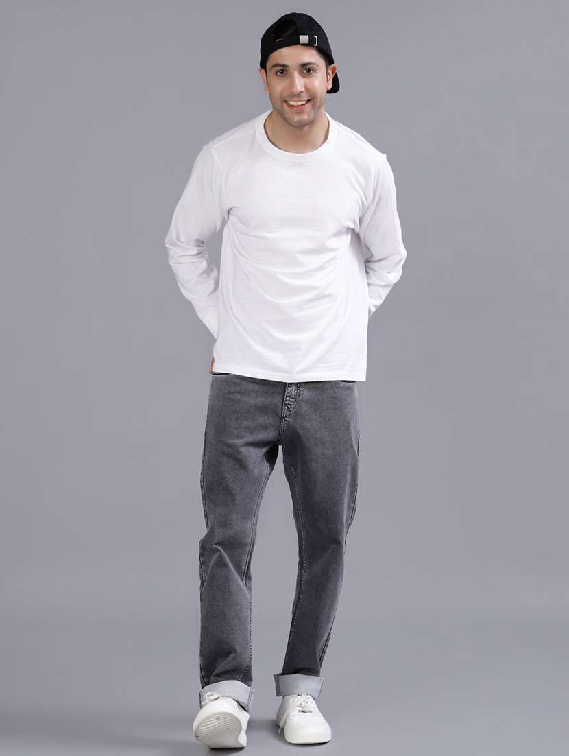 men solid long sleeve regular fit t-shirt - 21918502 -  Standard Image - 4