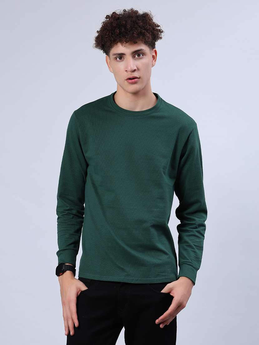 men solid long sleeve regular fit t-shirt - 21918503 -  Standard Image - 1