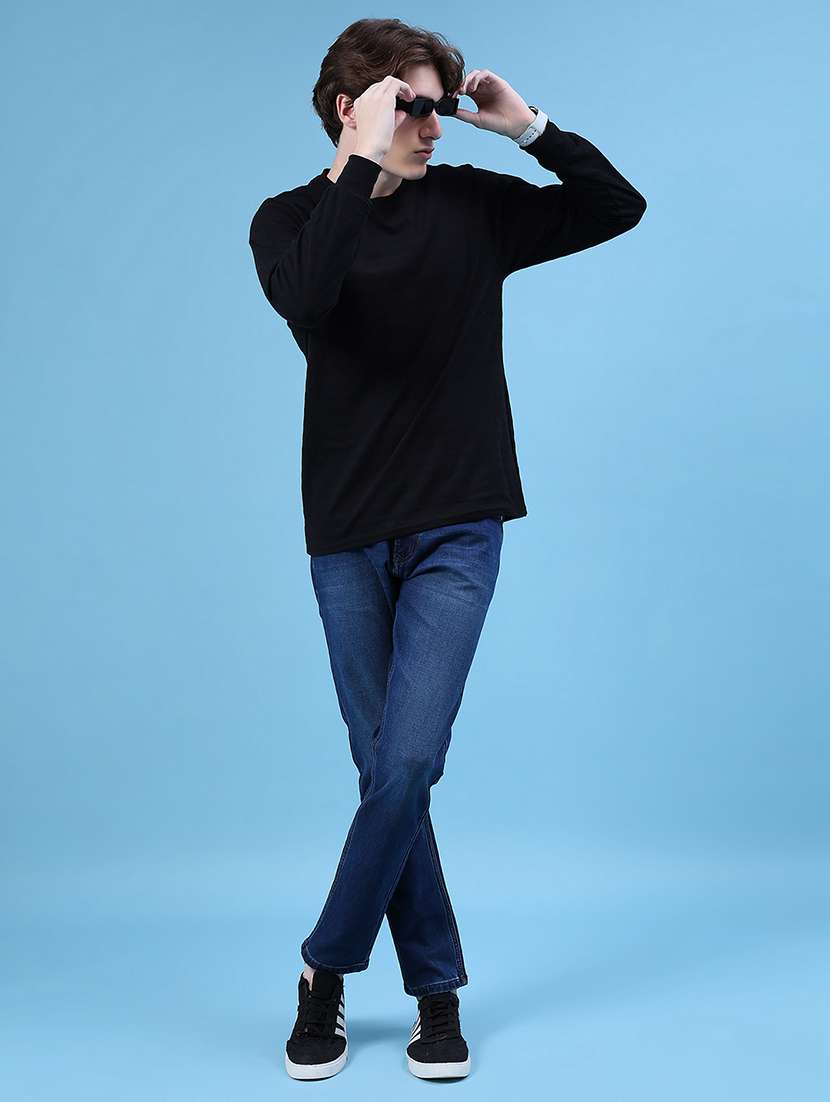 men self design long sleeve regular fit t-shirt - 21918504 -  Standard Image - 4